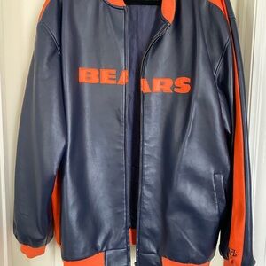 NFL Blue and Orange Bomber Jacket